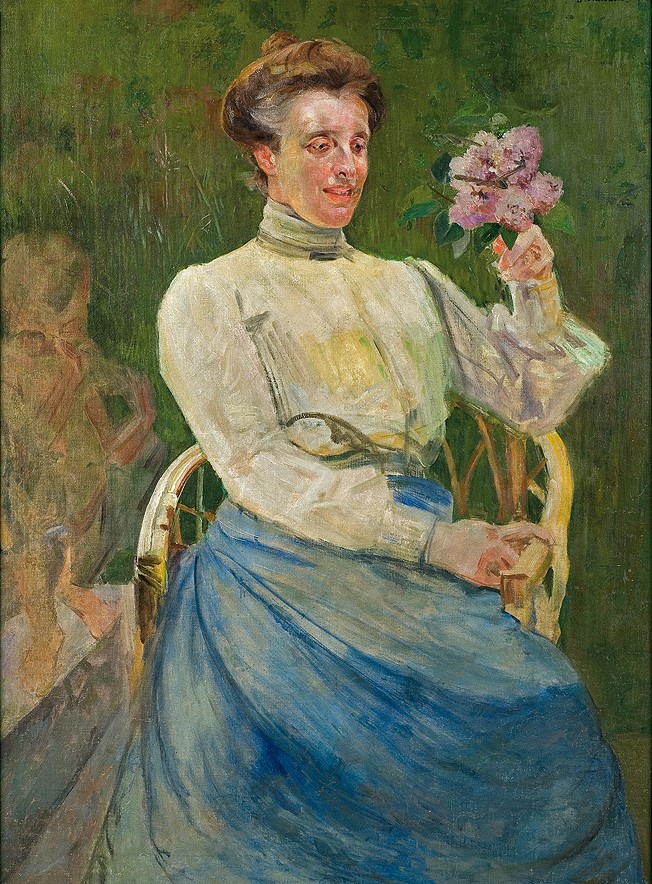 Portret żony, ok. 1900 olej na płótnie własność prywatna