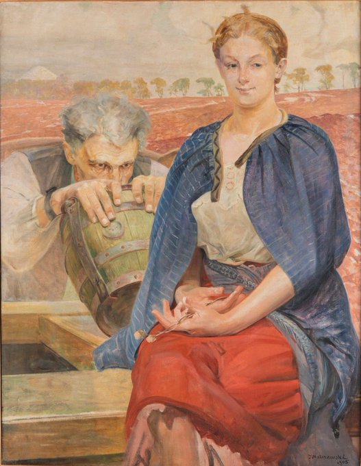 Zatruta studnia, 1905 olej na płótnie Muzeum Narodowe w Poznaniu